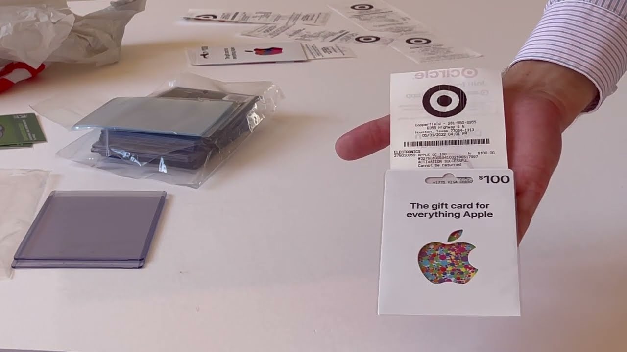 Apple Gift Card $100 McMan Sleeves Activated $100 Apple Gift Card in Mint Condition May 31, 2022