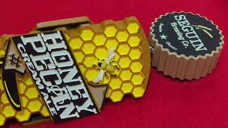 Seguin Honey pecan beer tap handle display