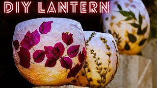 DIY LANTERN | EASY  Lamp With Tissue Paper | Recycle Craft #creativity