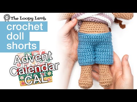 How to Make Crochet Doll Shorts and Pants - Free Crochet Pattern