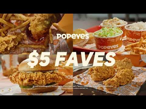 Popeyes $5 Faves - Popeyes $5 Faves. It’s your Popeyes faves at your new favorite price.
