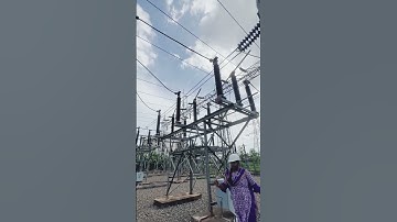 Closing operation of 132kv isolator #youtubeshorts #learning #electrical #substation