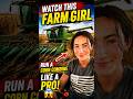 “Watch This Farm Girl Run a Corn Combine Like a Pro! 😲