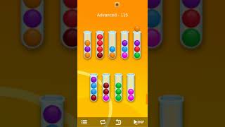 Ball sort-Bubble sort puzzle Advanced level 115