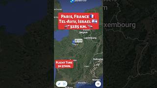 Paris, France 🇫🇷 to Tel-Aviv, Israel 🇮🇱 Flight Route ✈️ EL AL328