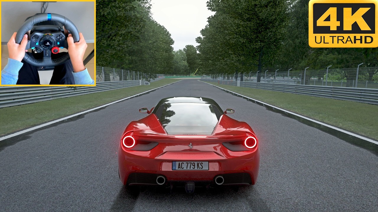 Ferrari 488 GTB | Assetto Corsa 4K Logitech G29 Steering Wheel Gameplay