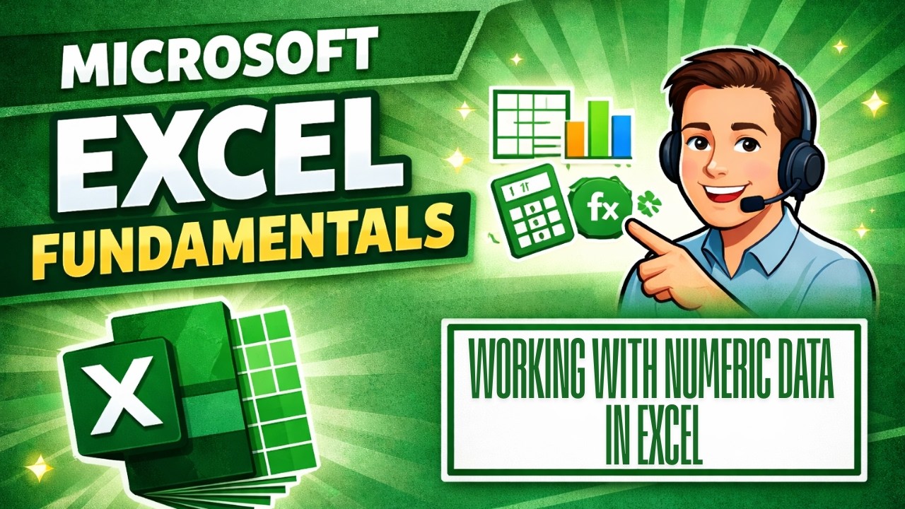 How to Enter Numbers in Excel (Beginner Tutorial) | Microsoft Excel ...
