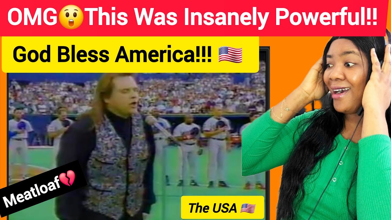 Meat Loaf sings The US 🇺🇸 National Anthem [FIRST TIME REACTION)... So