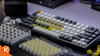 Gateron Cap Yellow Switches vs Gateron Cap Milky Switches - Typing Sounds ASMR Gateron Cap Yellow Switches vs Gateron Cap Milky Switches - Typing Sounds ASMR