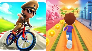 Little Singham Cycle Race VS Kooply Run Subway Craft Android New Update Gameplay screenshot 4