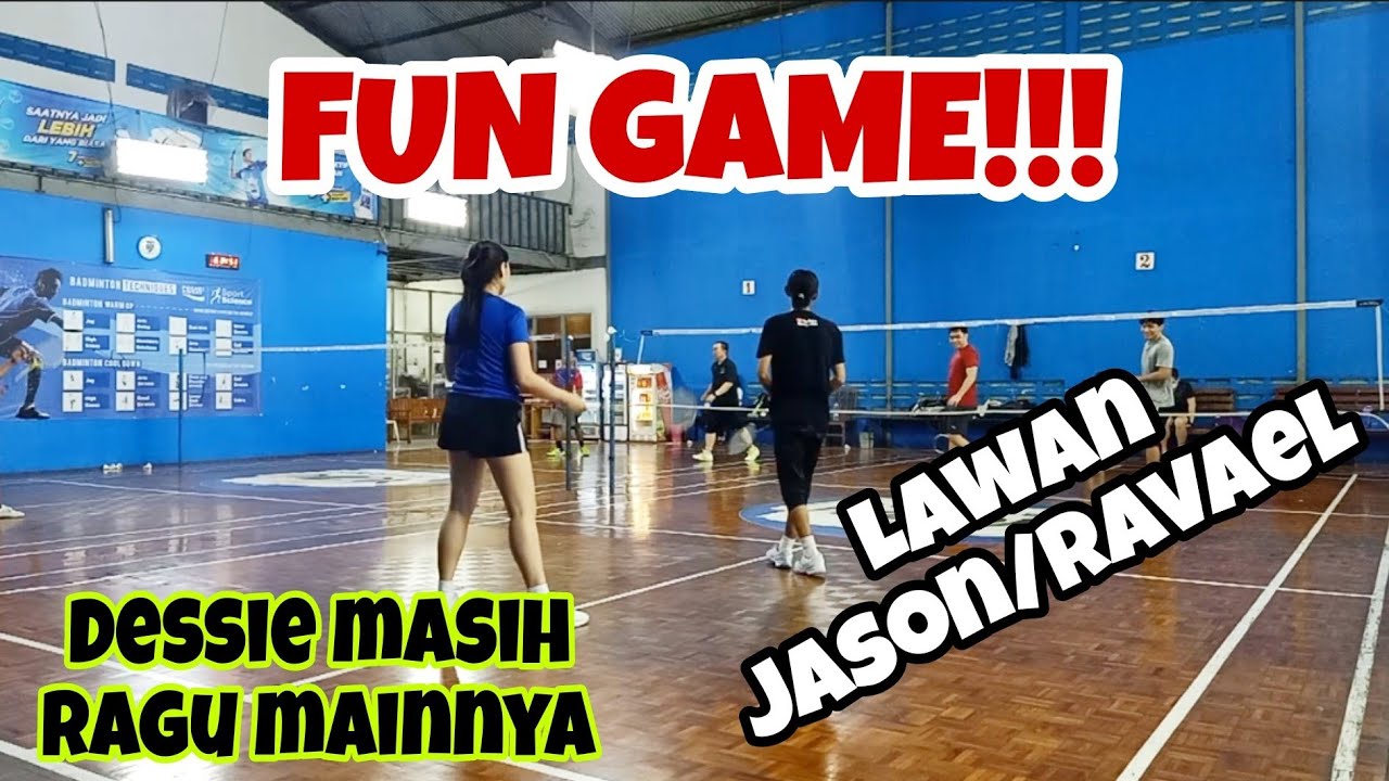 FUN GAME!!! Dessie/Jajang Vs Jason/Rafael #badminton #badmintoncoach # ...