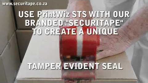 PrintWiz STS Securitape System Video