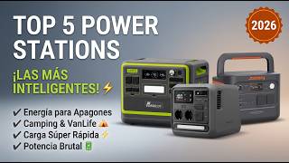 🔋 Las 5 Estaciones de Energía Portátiles MÁS Inteligentes de 2026 | Camping, Casa y Emergencias