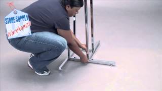 Clothing Racks - How To Assemble The Chrome Four Way Display