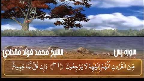سورة يس بصوت الشيخ محمد فؤاد مقدادي