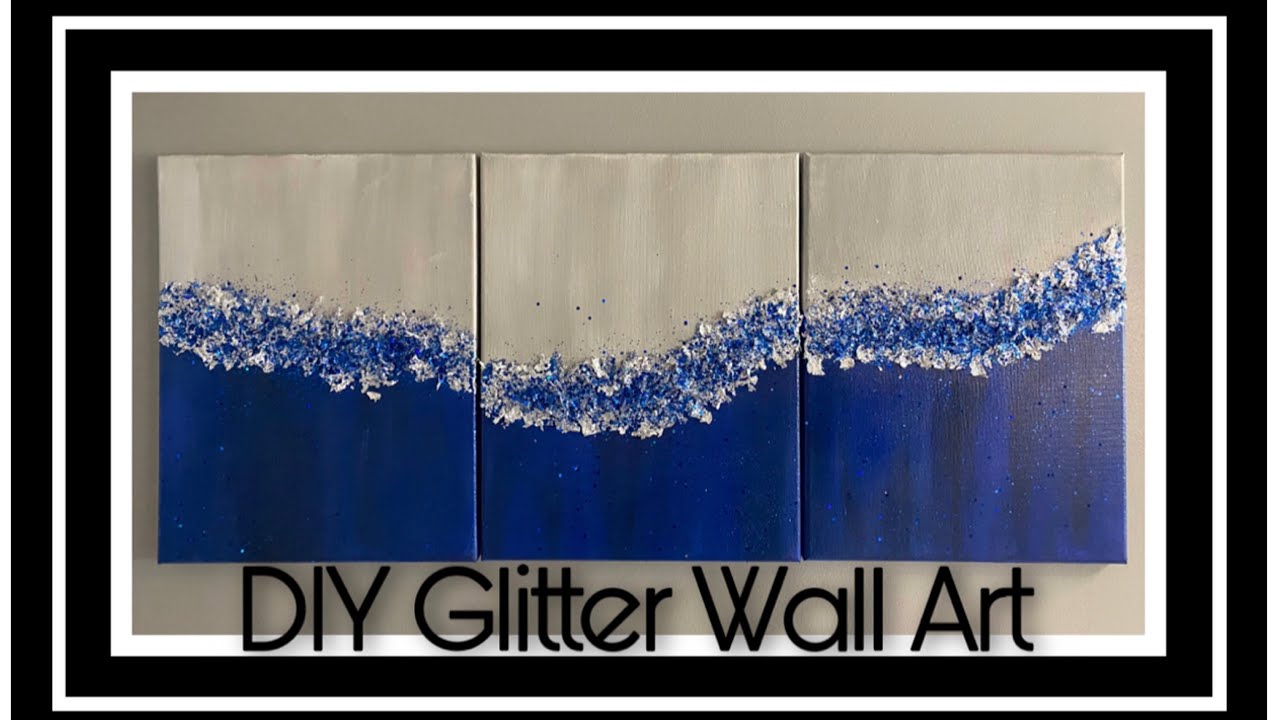 DIY Glitter Wall Art  ZGALLERIE INSPIRED WALL ART 