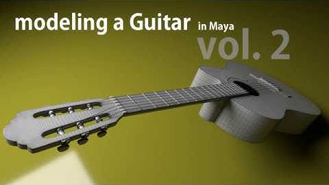 Modeling Guitar in Maya 02