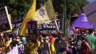 Protesters call for the resignation of Brazilian prez for  corruption and mishandling COVID pandemic