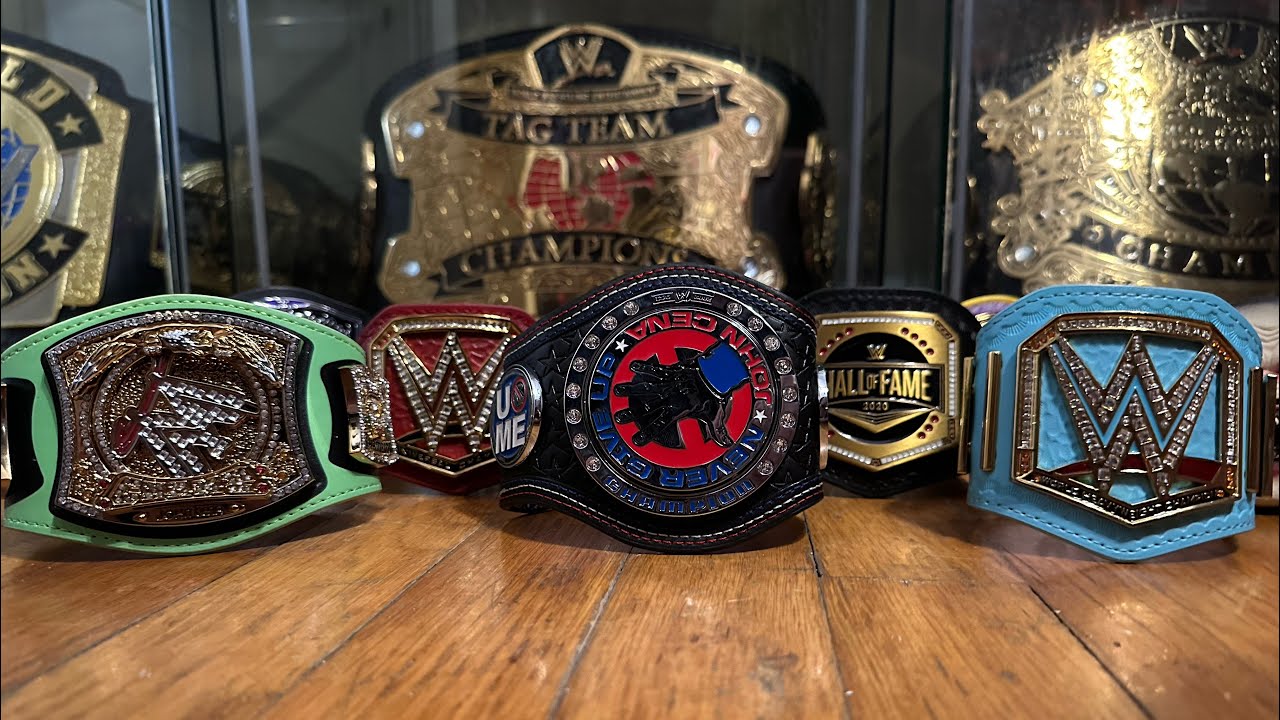 My Full WWE Mini Belt Collection! - YouTube