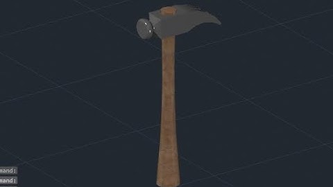 AutoCAD 3D - Hammer Modeling
