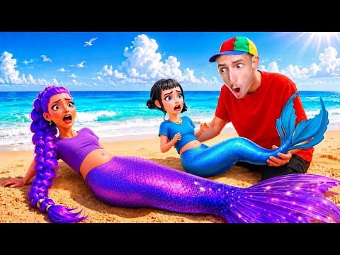 I FOUND PREGNANT MERMAID RUMI AND ZOEY KPOP AT THE BEACH! KPOP DEMON HUNTERS MERMAID BABY!