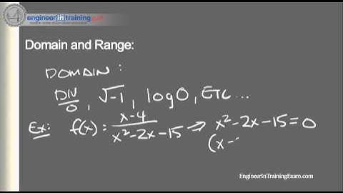 Functions - Engineer In Training FE EIT Review