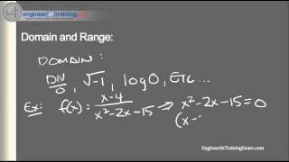 Functions - Engineer In Training FE EIT Review