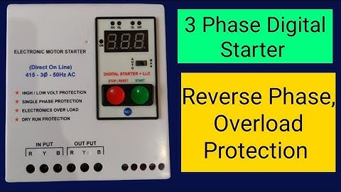 3 Phase Digital Starter with Water level controller || With Overload and Dry Run Protection