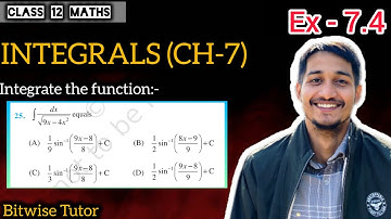 Integrate dx by root 9 x minus 4 x square