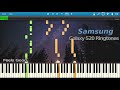 SAMSUNG GALAXY S20 RINGTONES IN SYNTHESIA