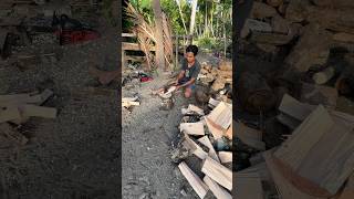 Kayu Bakar Persiapan #anakkampung #ceritakerja