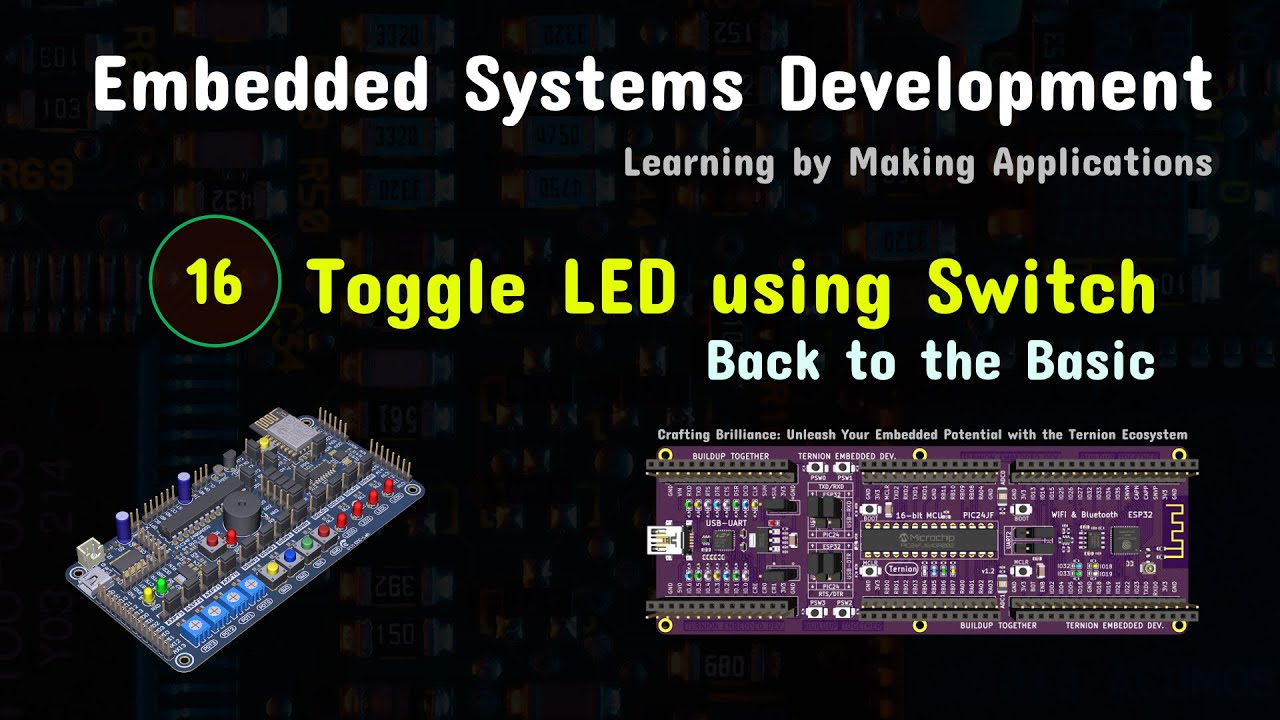 EmbSysDev EP16 Control LED (ON/OFF) by Switch - YouTube