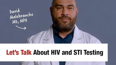 HIV and STI Testing – David Malebranche, MD, MPH