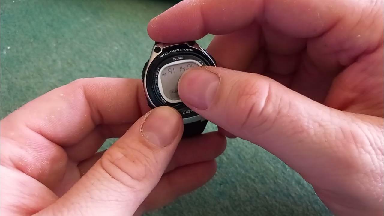 how to set the alarm on a casio lw203 YouTube