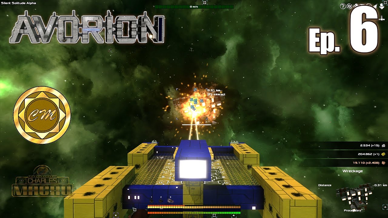 AVORION Ep. 6 SCRAPYARD EQUIPMENT SALVAGING MINERAL AND MONEY