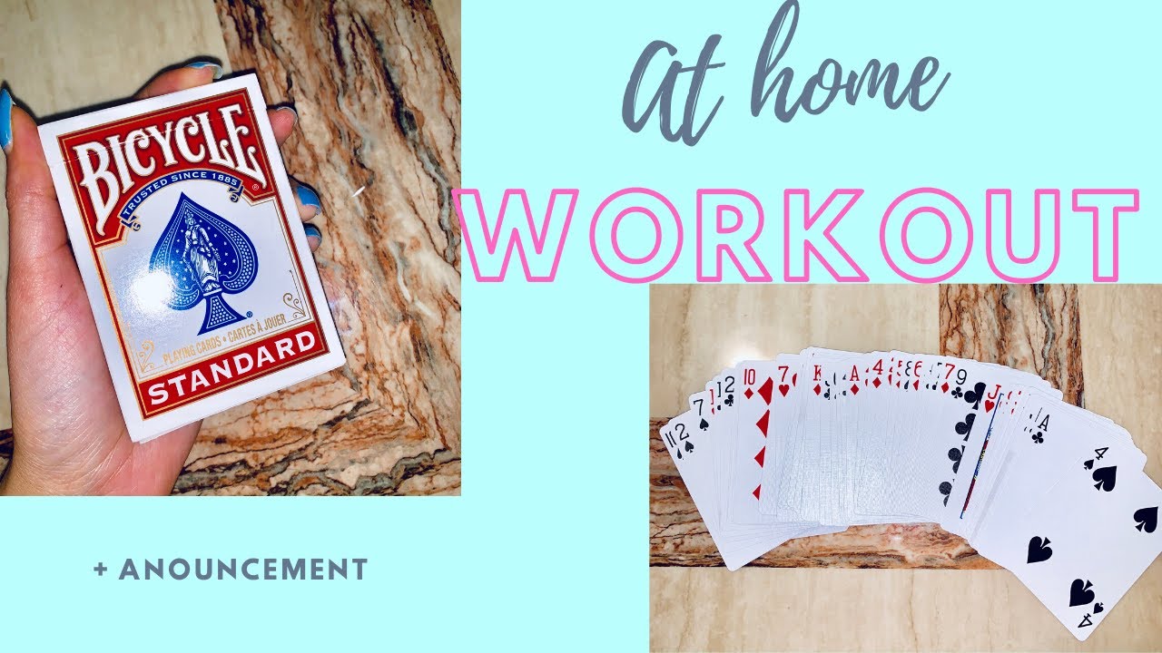 HOW TO WORKOUT AT HOME: Deck of Cards Workout With NO EQUIPMENT ...