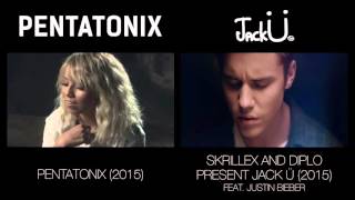 Where Are Ü Now - Pentatonix &amp; Jack Ü (side by side)