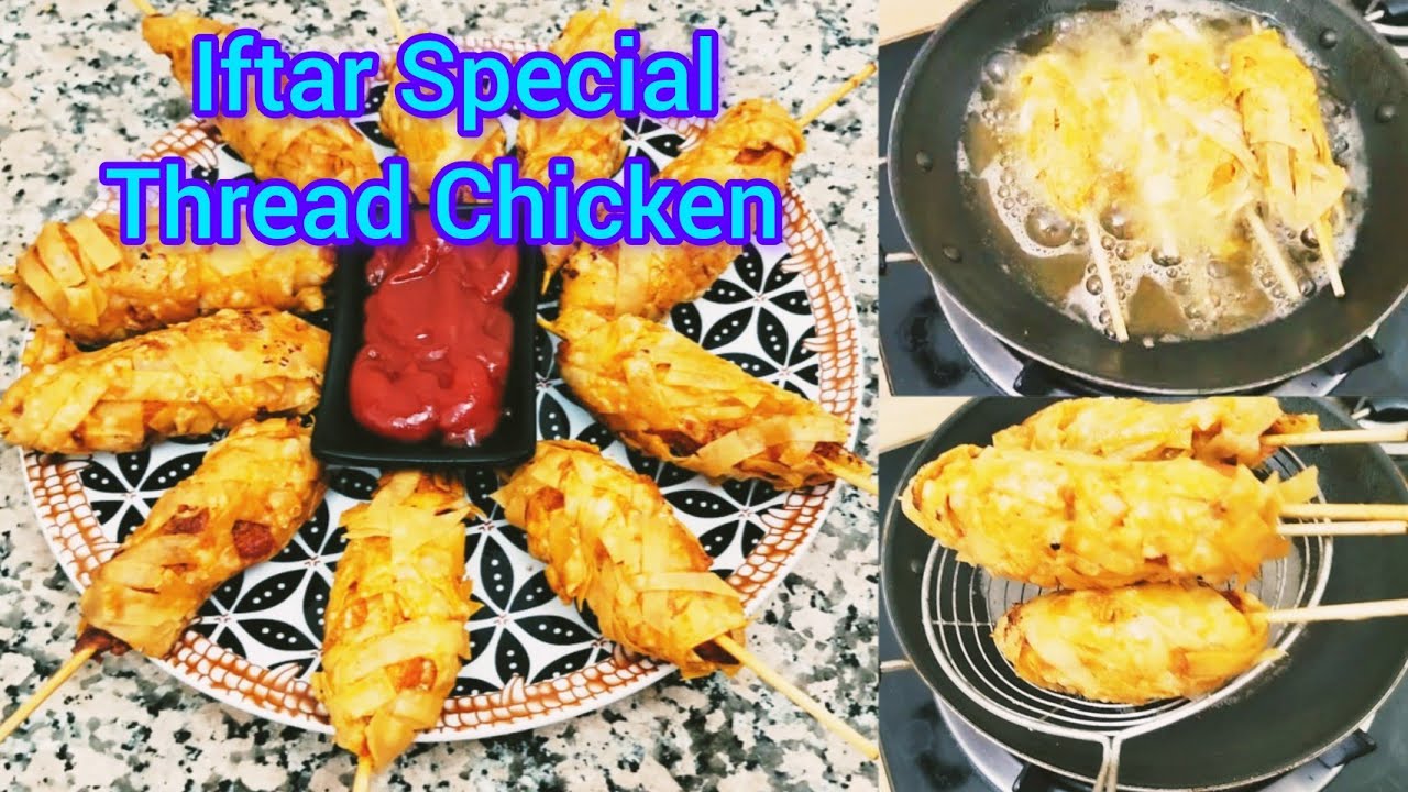 Single Thread Snacks Iftar Special Thread Chicken Snacks | മലബാര് സ്പെഷ്യൽ ചിക്കൻ പൊട്ടി ...