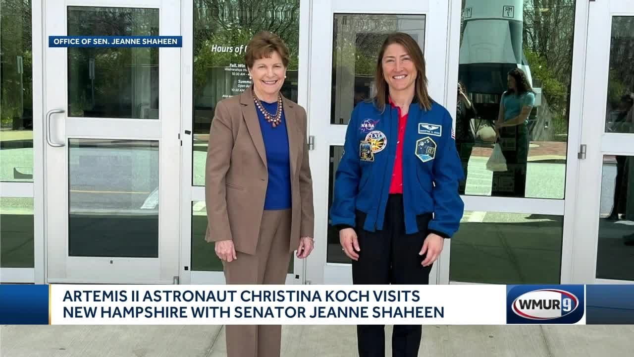 Artemis II astronaut visits New Hampshire with Senator Jeanne Shahen