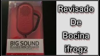 ZAGG iFrogz Tadpole Bluetooth Speaker ~Mini bocina Bluetooth ifrogz-