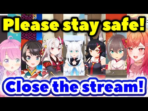 hololive Respond to Earthquake Calmly and Professionally Compilation【ENG Sub / hololive】