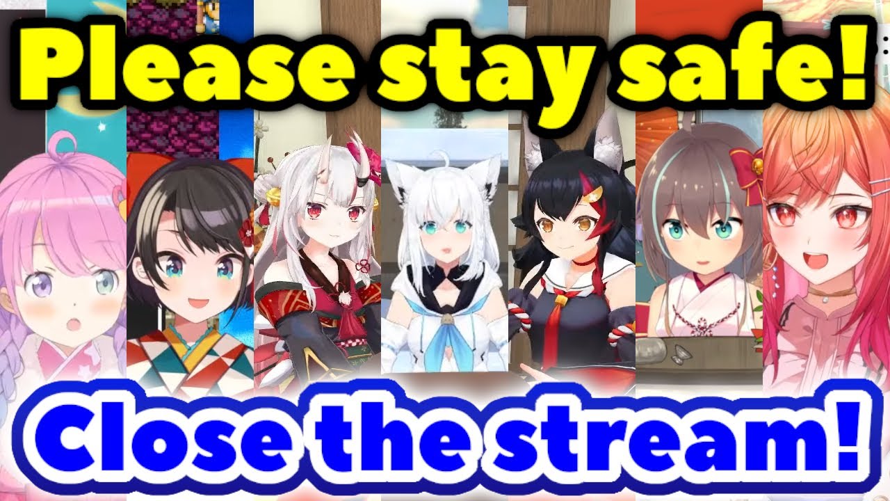 hololive Respond to Earthquake Calmly and Professionally Compilation【ENG Sub / hololive】