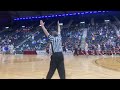 Saratoga's Finn Rolseth with the 3-pointer at the buzzer to give the Panthers the 48-47 victory over