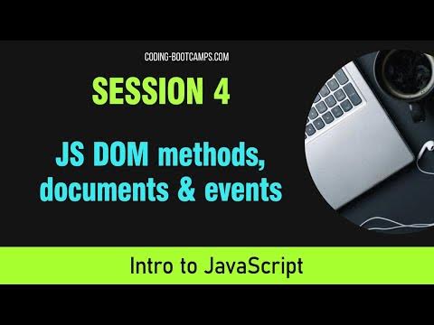 JavaScript Essentials: DOM methods, documents and events - YouTube