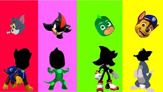 Wrong Eyes Paw Patrol Chase And Pj Mask And Shadow And Tom Dame Tu Cosita Funny Puzzle Wrong Heads