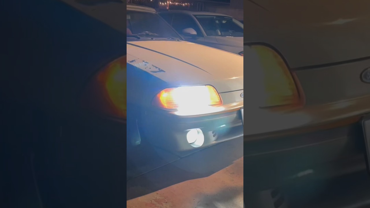 Foxbody Mustang Gt LED headlights & foglights ..