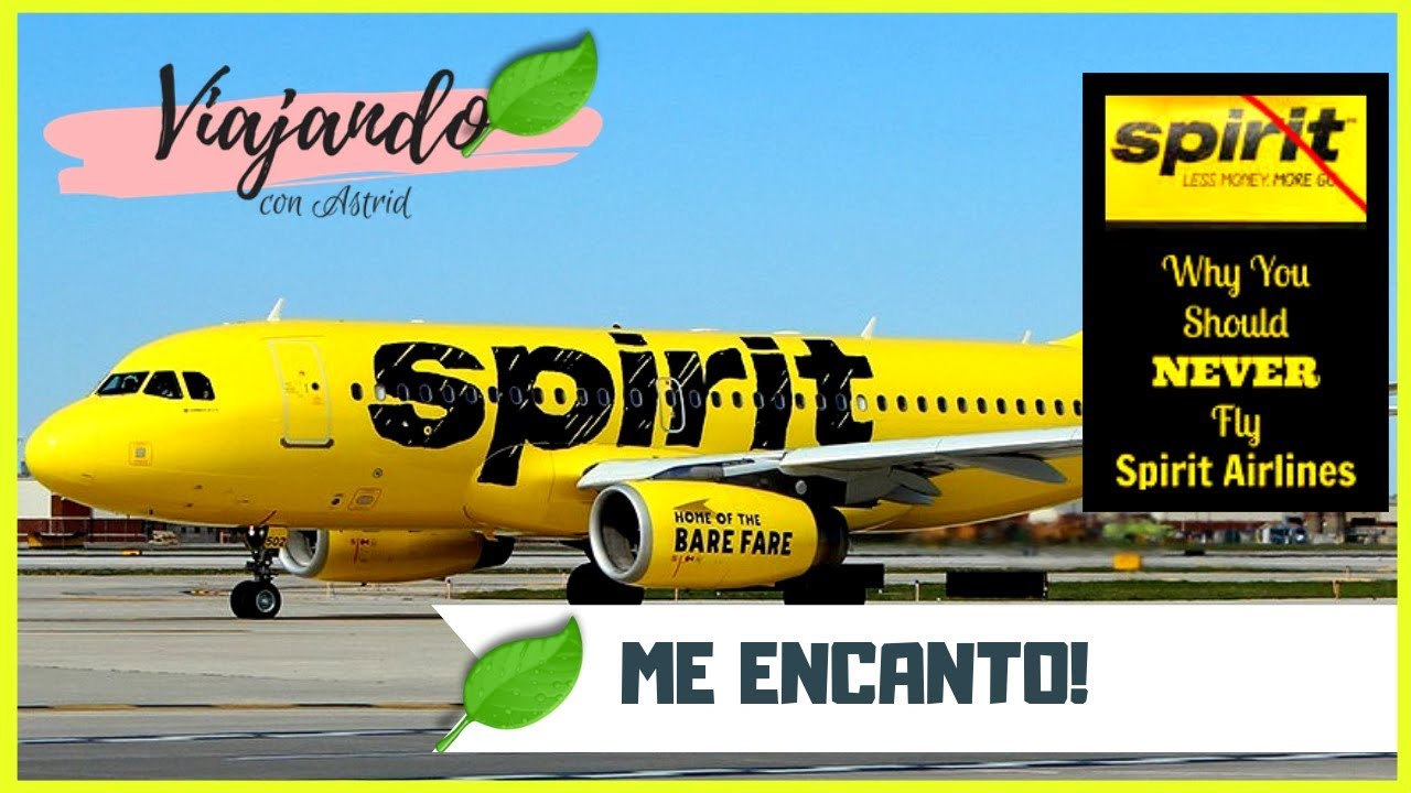 ASÍ ES VIAJAR EN UNA AEROLÍNEA DE BAJO COSTO (Spirit Airlines)  #ViajandoConAstrid - YouTube