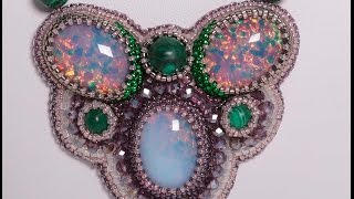 Серьги и колье из бисера батерфляй Серьги и колье из бисера батерфляй