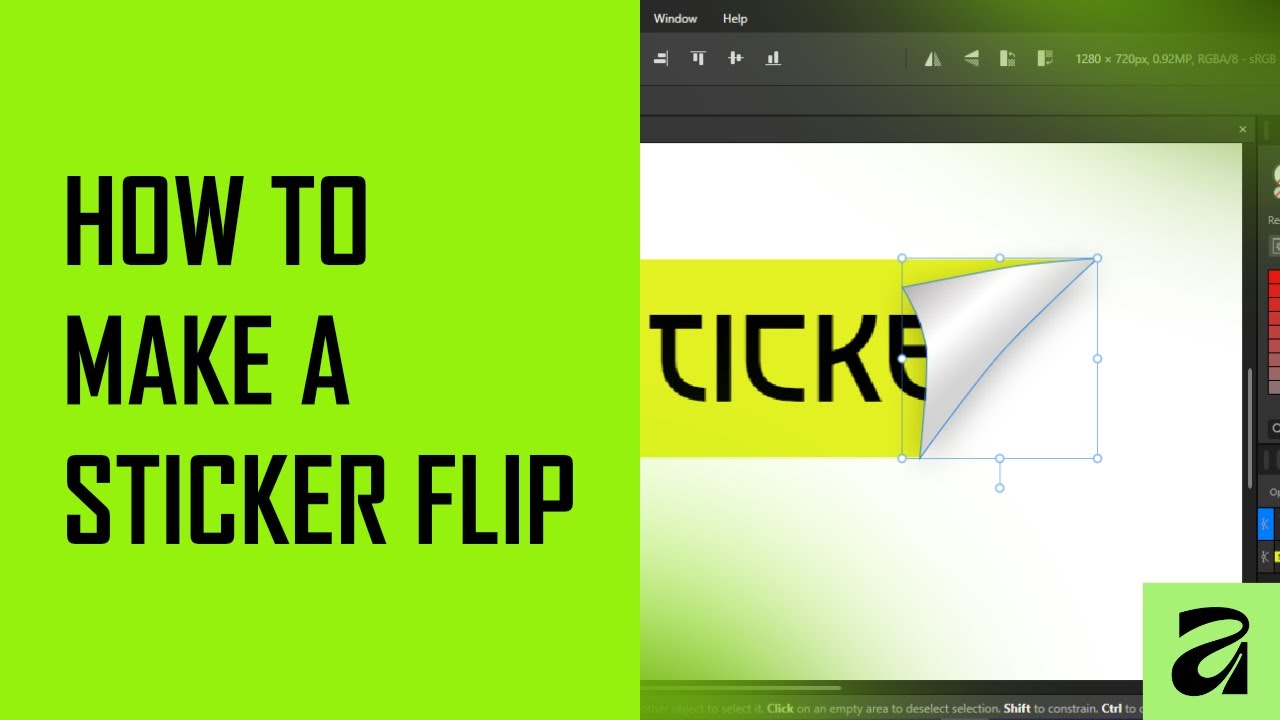 Cara Membuat Lekukan Stiker di Affinity by Canva