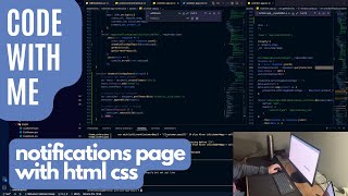 Code With Me | frontendmentor.io Notifications Page | 🌧️ With Soft Rain screenshot 1